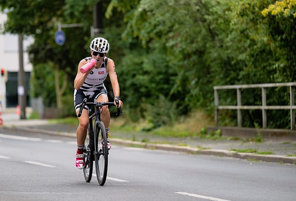 cyclists on a road